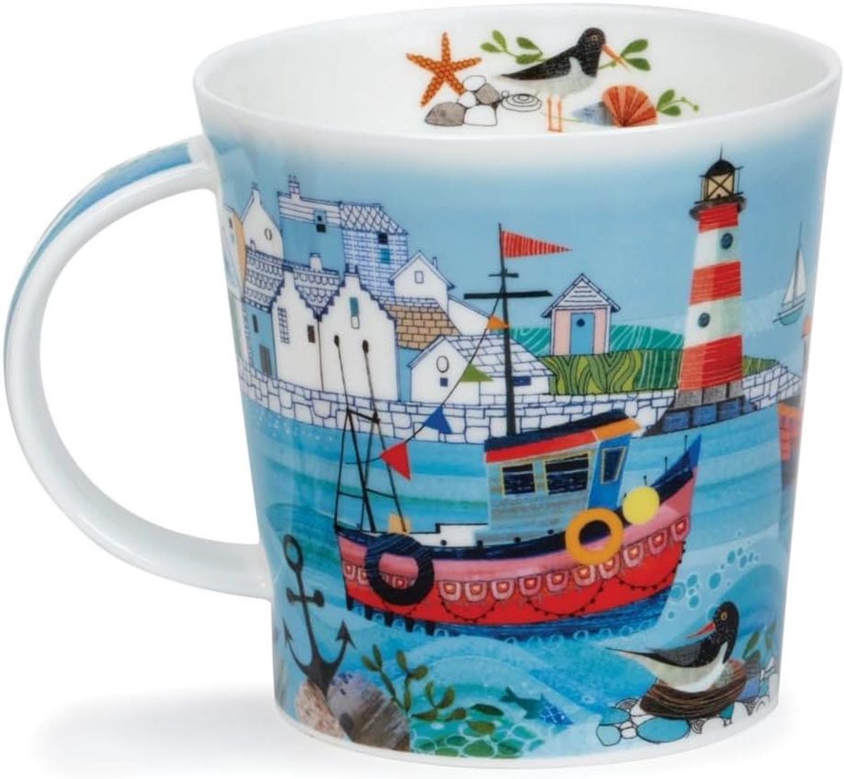 Jumbo Mok - Grote Mok - Koffie Drinken - Eigentijdse Vorm - 0.75 Liter - Wit