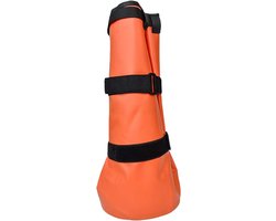 Hoef Dompel Laarzen - Paardenverzorging Ondersteuning - Therapeutisch Onderdompelen - Drievoudig Verstelbare Riemen - 46 cm Hoog - Oranje