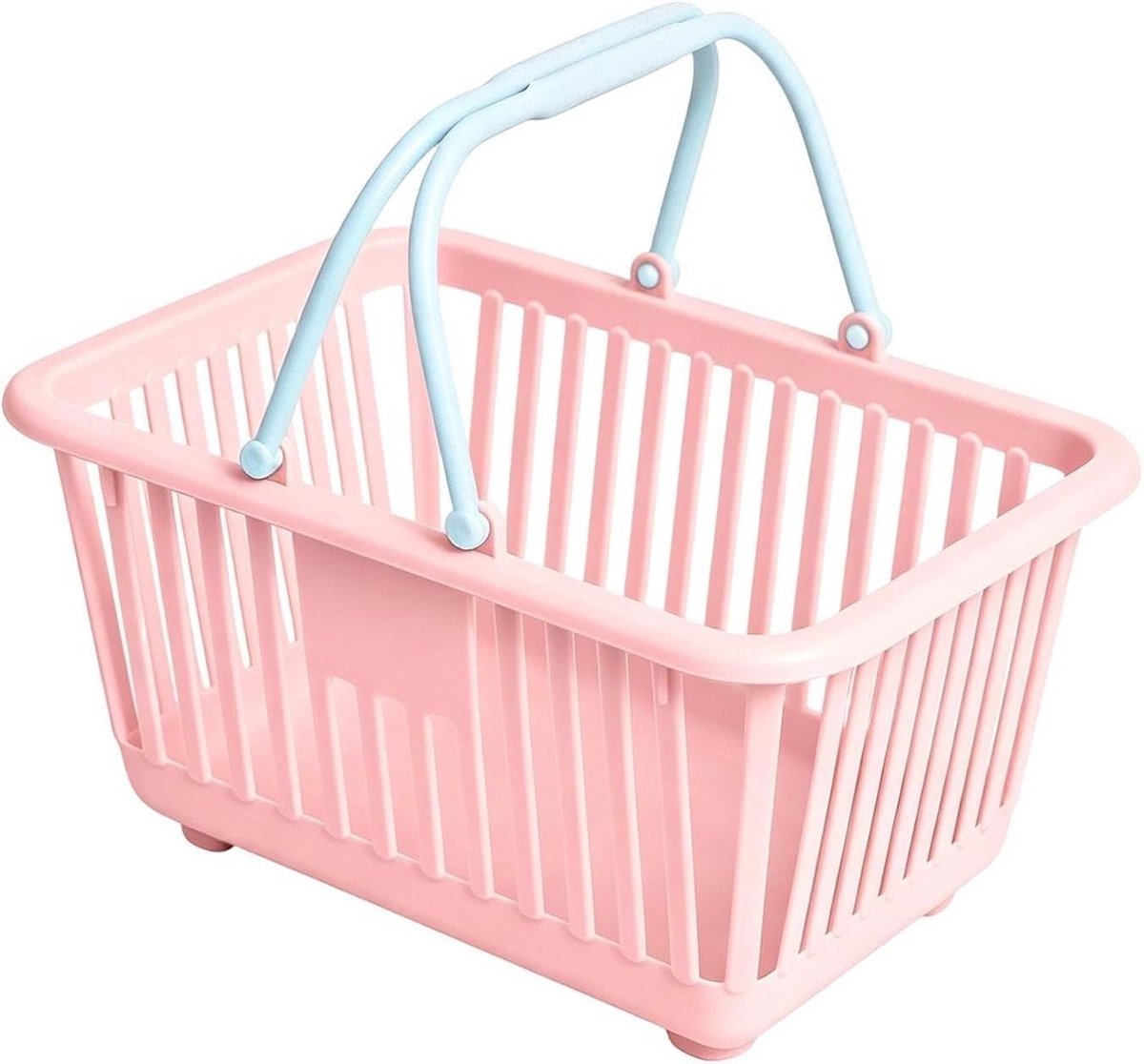 Opbergmand Mini - Draagbare Tas - Speelgoed Ordenen - Stevige Handgrepen - 13x8x8 cm - Roze
