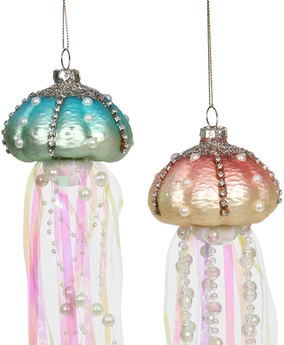 Innovra - Dailygoods - Dailygoody - Glazen Jellyfish Hanger - Kerstdecoratie - Stralende Rhinestones - Uniek en Stijlvol - Perfect voor Feestdagen - Ideaal als Cadeau - Gesc