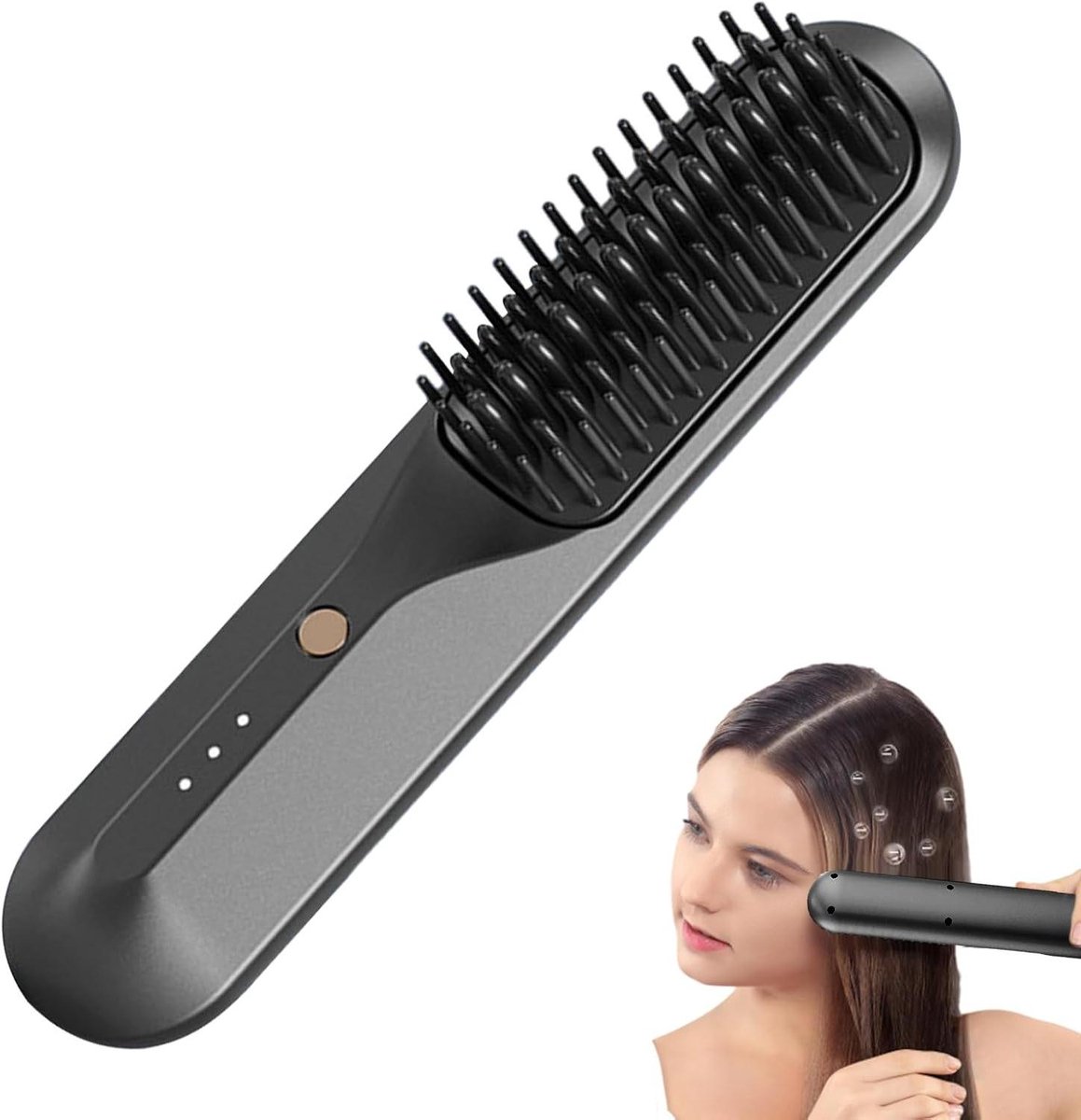 Draadloze Stijltang - Haar Styler - Haar Stylen - Oplaadbaar en Draadloos - 3 Temperatuur Niveaus - Zwart