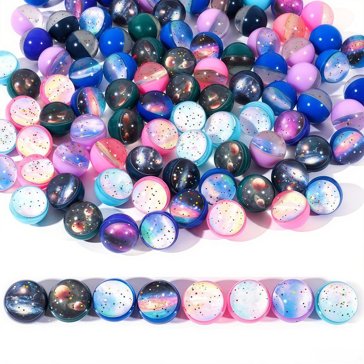 Innovra - Set van 30 Glitter Springballen voor Feestjes en Cadeaus