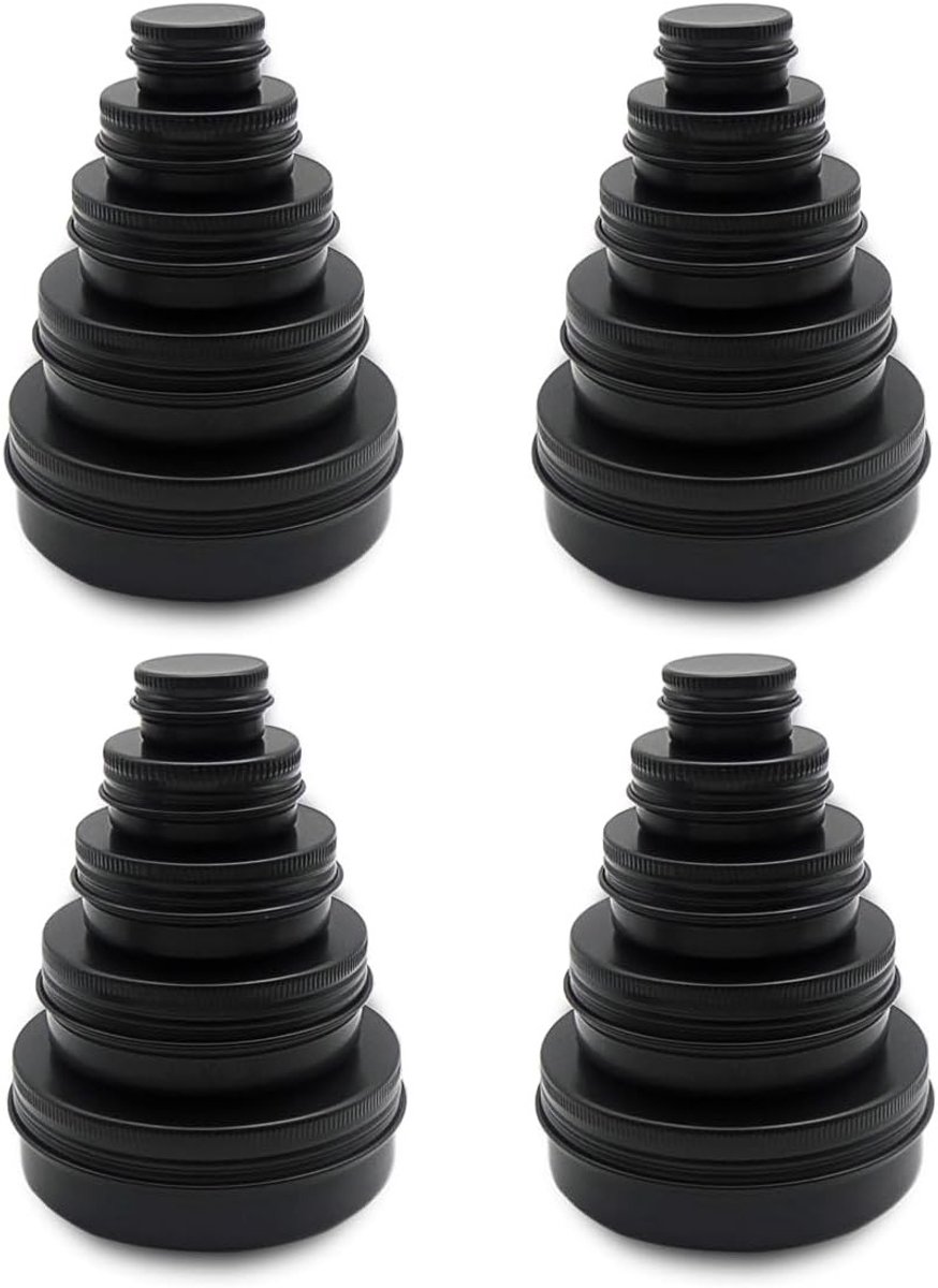 Set van 20 lege aluminium blikken van 60ml voor cosmetica, 100ml reiscontainers en 30ml DIY lippenbalsem opslagoplossingen