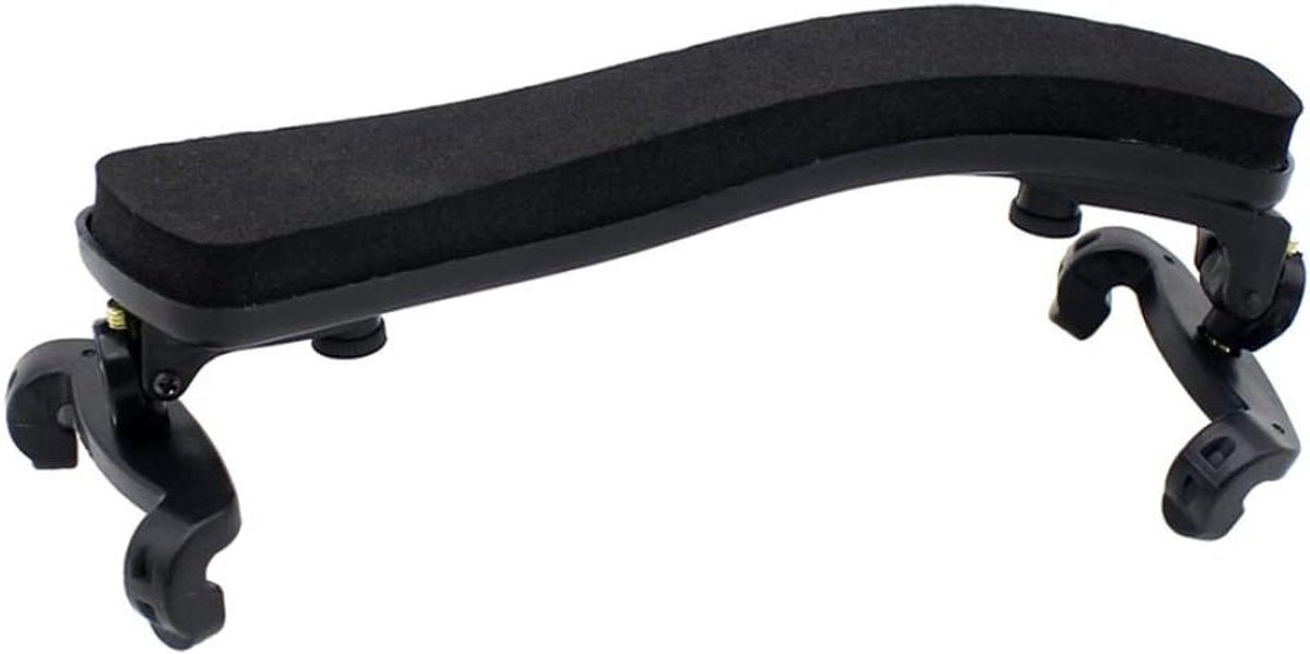 Viool Schoudersteun - Houten Pad - Muziek Oefenen - Comfortabele Vulling - 16 cm - Zwart