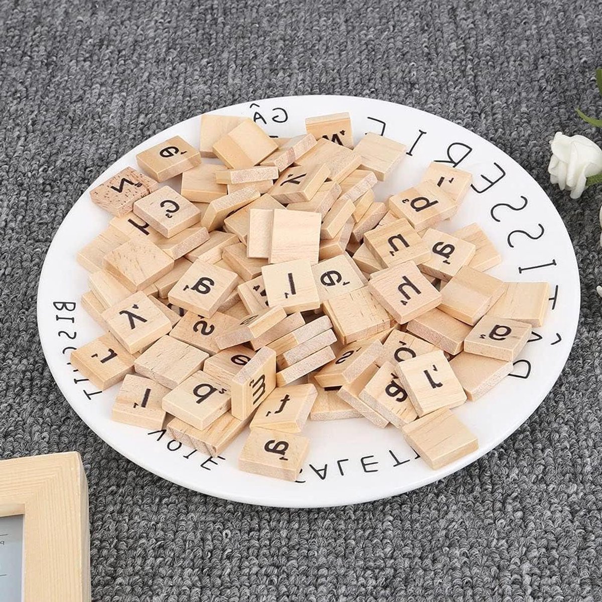 Houten Alfabet Puzzel - Educatieve Blokken - Kinderen Leren - Hand-Oog Coördinatie - 100 Stuks - Niet Van Toepassing