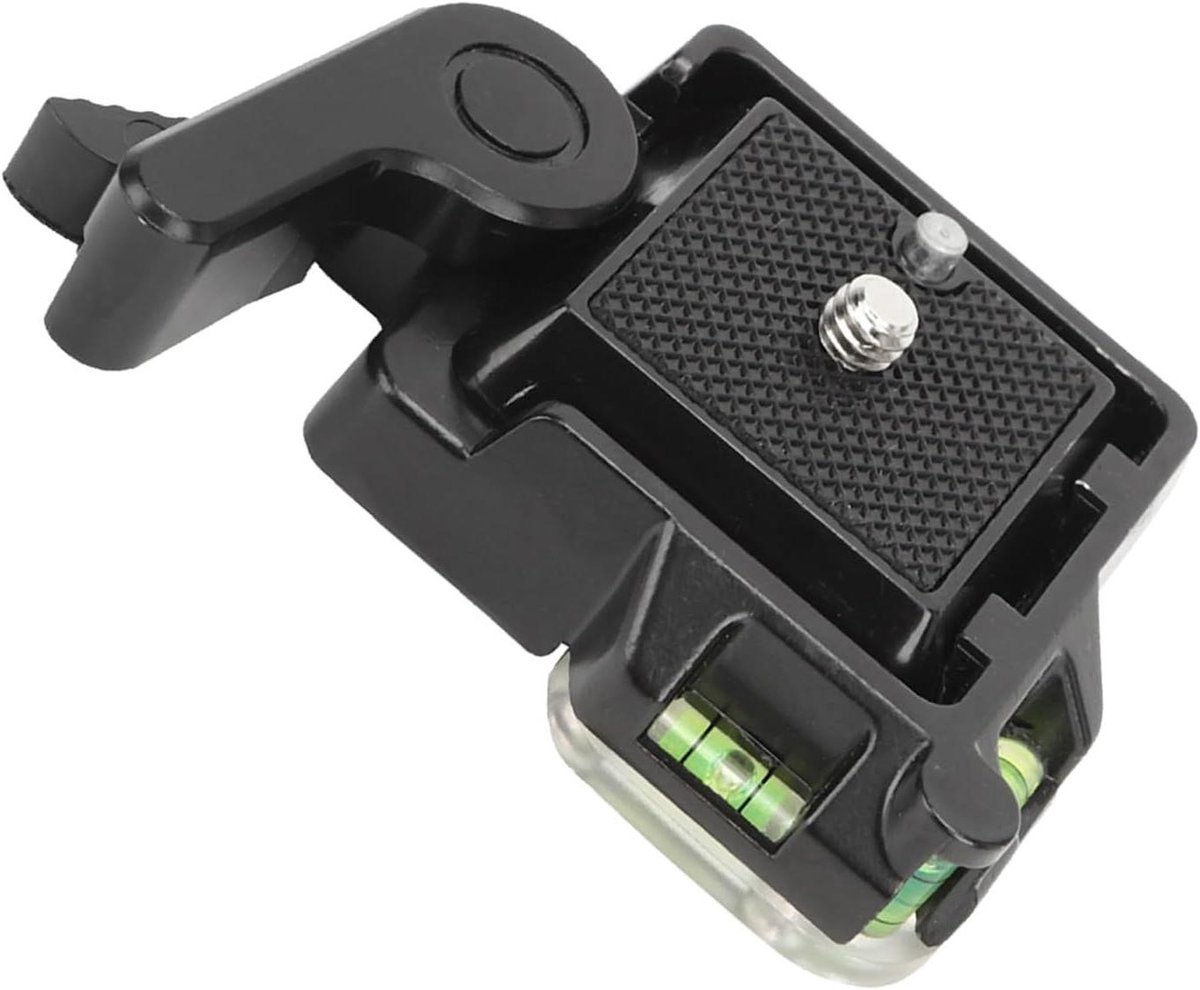 Camera Klem Mount - Statief Adapter - Fotografie Stabiliteit - Veiligheidsknop - 95g - Zwart