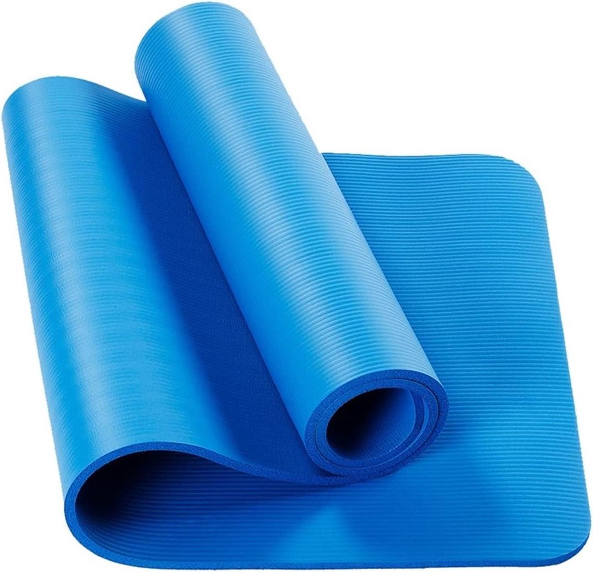Yogamat Dik - Fitness Pad - Thuis Sporten - Antislip Oppervlak - 183 x 61 cm - Blauw