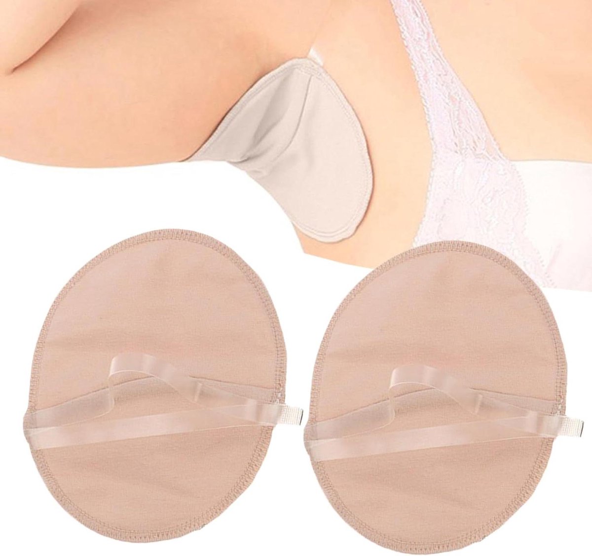 Okselpads - Kledingbeschermers - Zweetabsorptie - Verstelbare bandjes - 16 x 9.4 cm - Multicolor