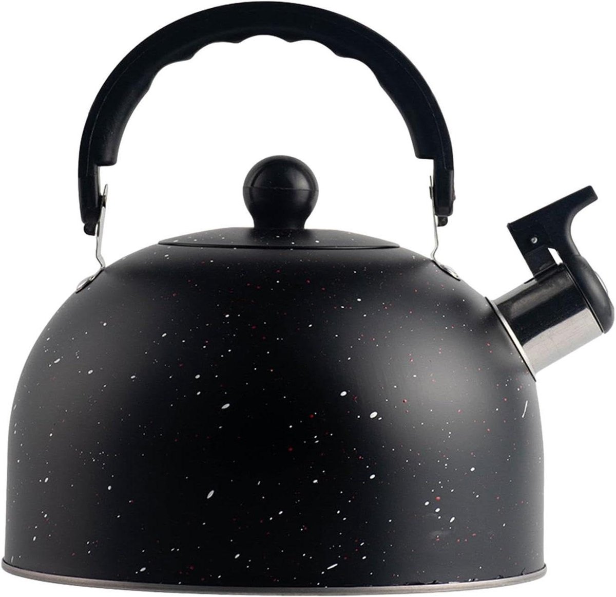 Fluitketel - Waterkoker - Water Koken - Veilig Handvat - 2.5 Liter - Zwart