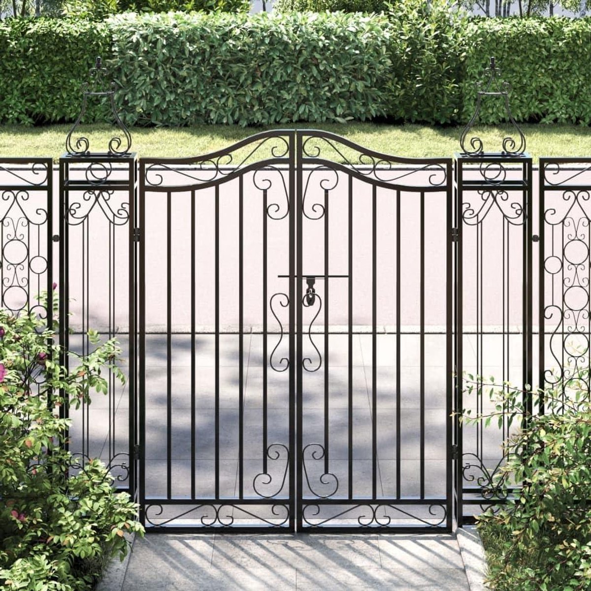 Smeedijzeren Poort - Tuinpoort Dekoratief - Toegang Afschermen - Elegante Smeedijzer Desig