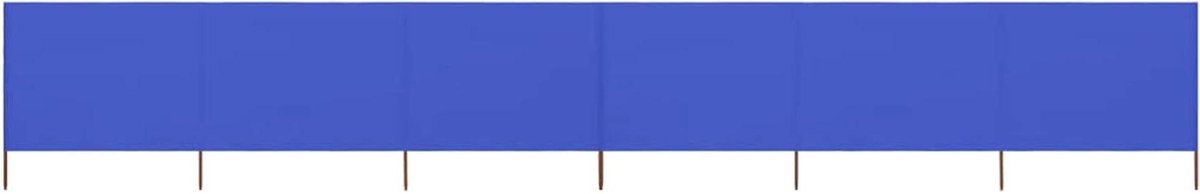 Paravent met 6 panelen van stof, 800 x 80 cm, lichtblauw, paravent, tuinscherm, inkijkbesc