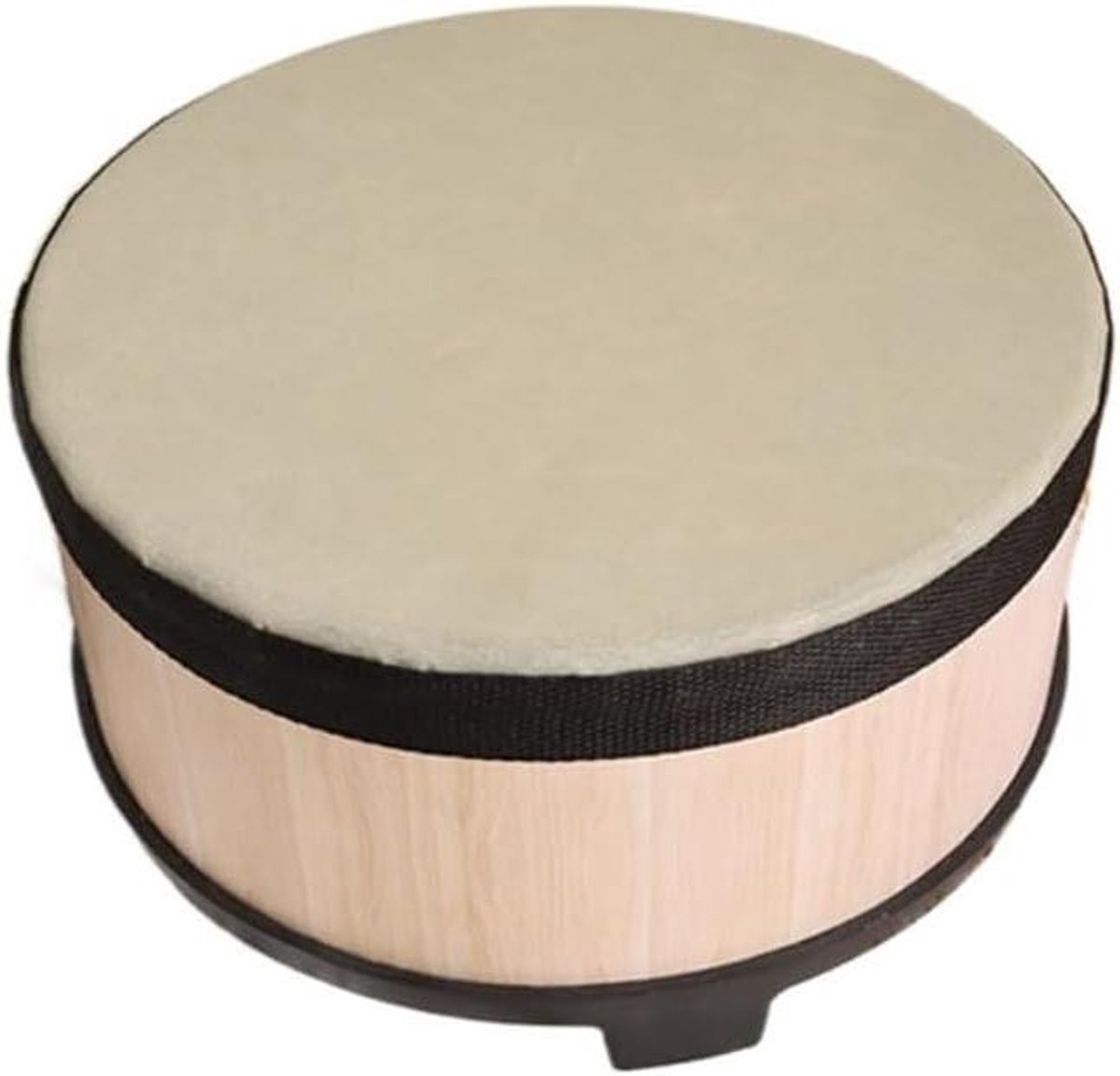 Handtrommel - Percussie Instrument - Muziek Maken - Traditioneel Chinees - 25 cm - Wit