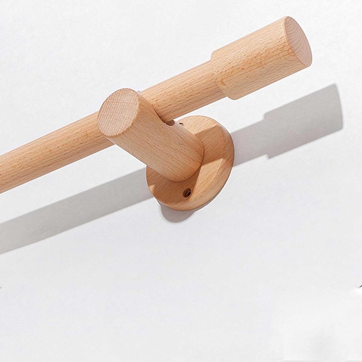 Houten Gordijnroede - Raambekleding Accessoire - Woonkamer Decoratie - Massief Hout Ontwer
