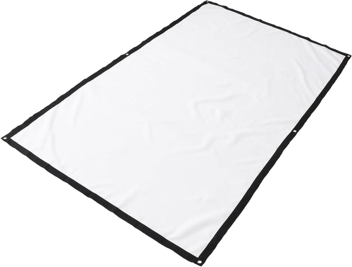Projectiescherm - Beamerdoek - Thuisbioscoop Creëren - Gelijkmatige Lichtverspreiding - 84 Inch 16:9 - Wit