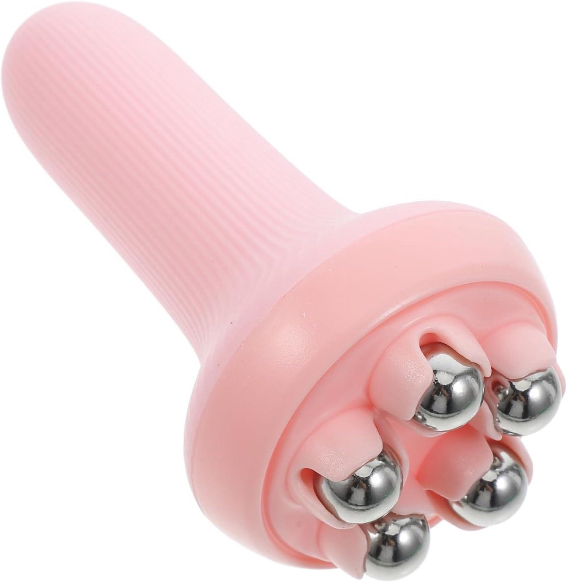 Handheld Massage Roller - Spierroller Lichaamsmassage - Spierontspanning Verlichting - Precisie Balmassagekop - 145 cm - Roze