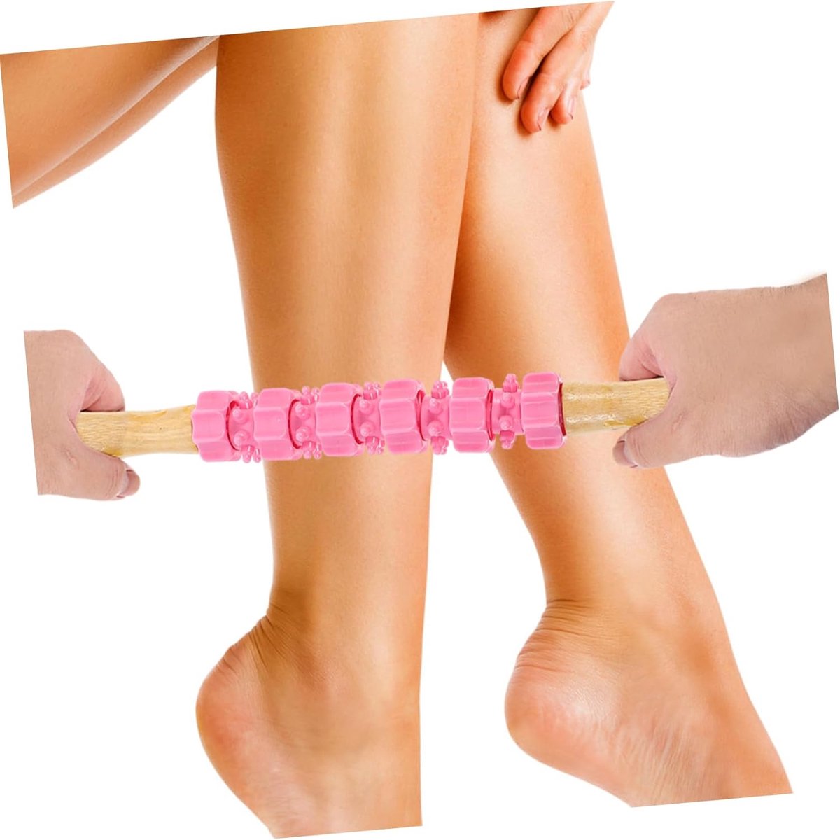 Massageroller Set - Schuimroller Beenrollers - Spierherstel Ontspanning - Dubbele Rol - 38 x 8 x 4 cm - Paars