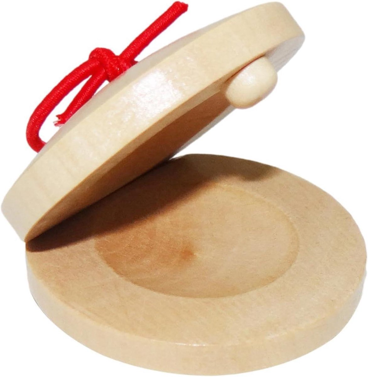 Houten Castagnetten - Spaans Instrument Hand - Muziek Leren - Robuust Ontwerp - 5.5 cm - Niet gespecificeerd