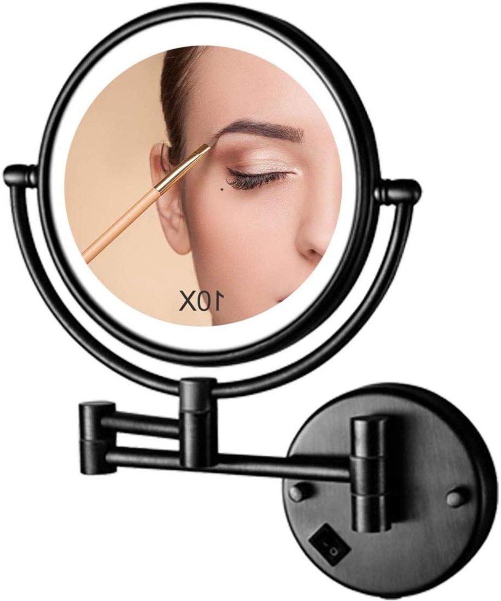 Make-up Spiegel - Vergrotende Spiegel - Make-up Aanbrengen - Dubbelzijdig - 8 Inch - Chroom