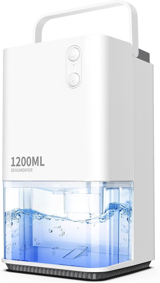 TIM® Vochtvreter Electrisch - Vochtvreter - Ontvochtiger - Wit - 25cm x 15cm x 38 cm