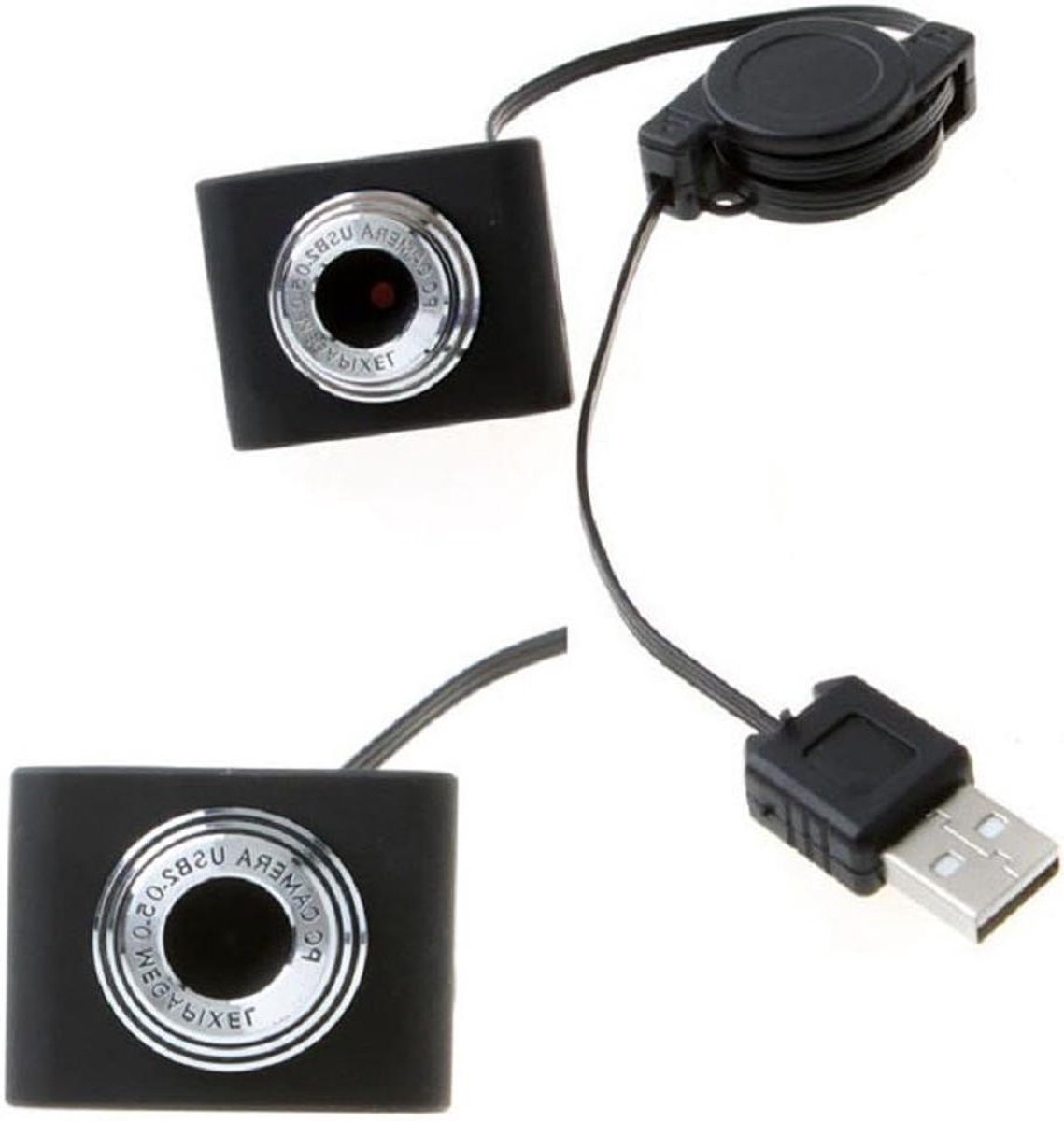 HD Webcam - PC Camera - Online Vergaderen - Ingebouwde Microfoon - 5.0M Pixels - Zwart