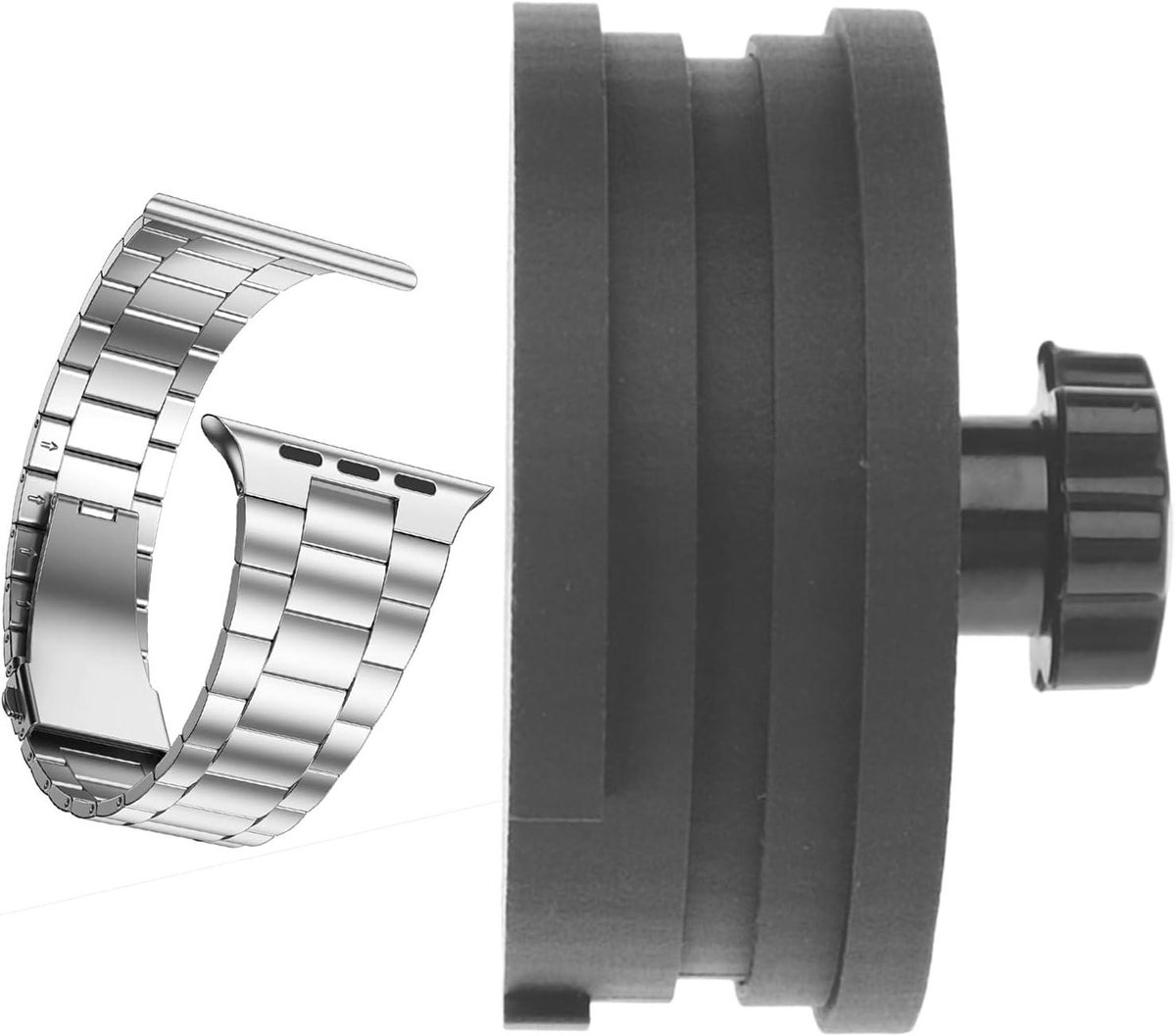 Horlogeband Houder - Armband Polijstapparaat - Horloge Onderhoud - Modulair Klemontwerp - 7.5 x 7.5 x 3 cm - Enkele Attribuut