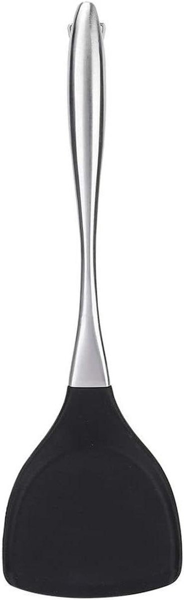 Keuken spatel - Spatel schep - Koken bakken - Zacht flexibel hoofd - 34 cm - Zwart