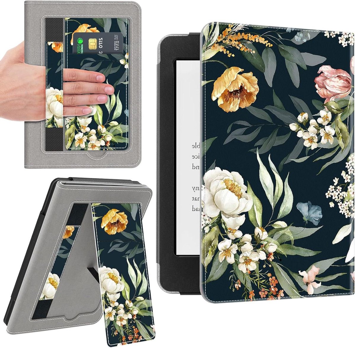 Tablethoes - Beschermhoes - Bescherming Tablet - Slim Fit Ontwerp - 6.8 Inch - Blozende bloemen