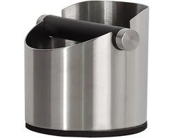 Koffiedik Bak - Residubak Espresso - Koffie Bereiden - Met Klopstang - 1 Stuk - Zilver