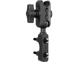 TUSITA Motorfiets Bevestiging Remkoppeling Reservoir Bal Basis B Maat 1", Dubbele Socket Arm - B Maat Kort