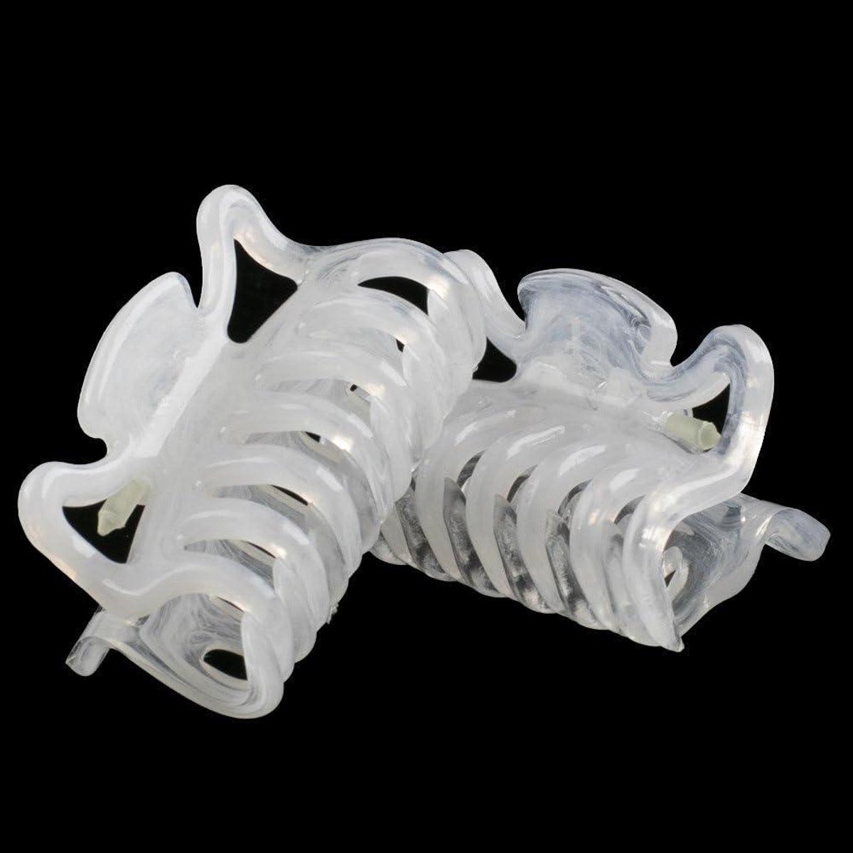 Haarklem Mini - Haarclip Set - Haar Styling - Gemaakt in Duitsland - 3.5 cm - Wit Transparant
