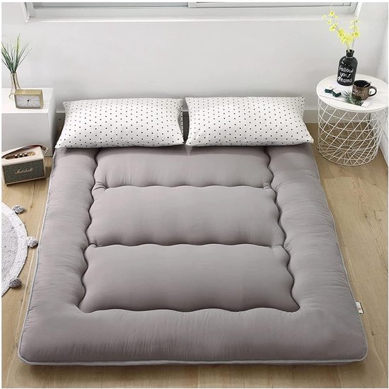 Japanse Vloermatras - Oprolmatras Futon - Comfortabel Slapen - Met Wasbare Hoes - 100x200cm - O — afbeelding 4