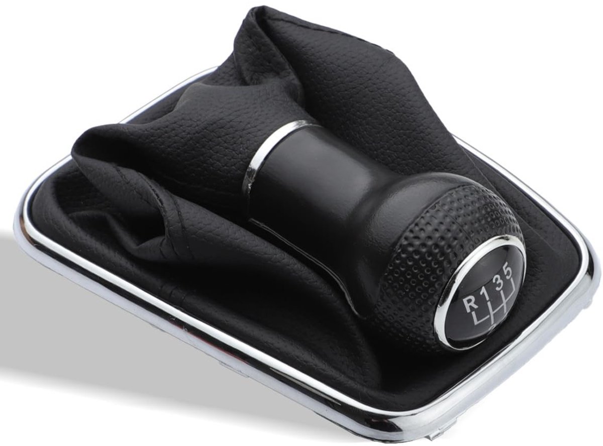Dailygoods - Dailygoody - Versnellingspookhoes - Gear Shift 5 Speed - Hoogwaardige afwerking - Zwart - Auto accessoires - Ideaal voor Golf 4 en Bora - Perfecte pas..