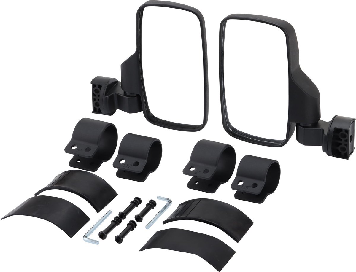 Dailygoods - Zijspiegel met Klemmen voor Offroad Motoren Set van 2