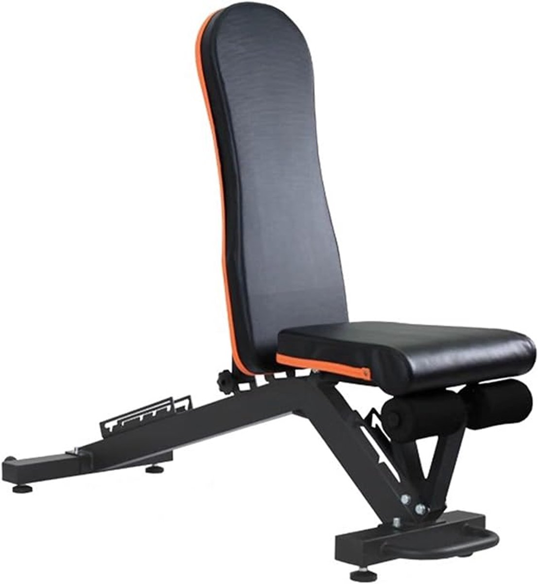 PowerCore Elite Verstelbare Fitnessbank met 6 Rugstanden & Multifunctionele Full Body Training – Professionele Gewichthefbank 137x51x45 cm
