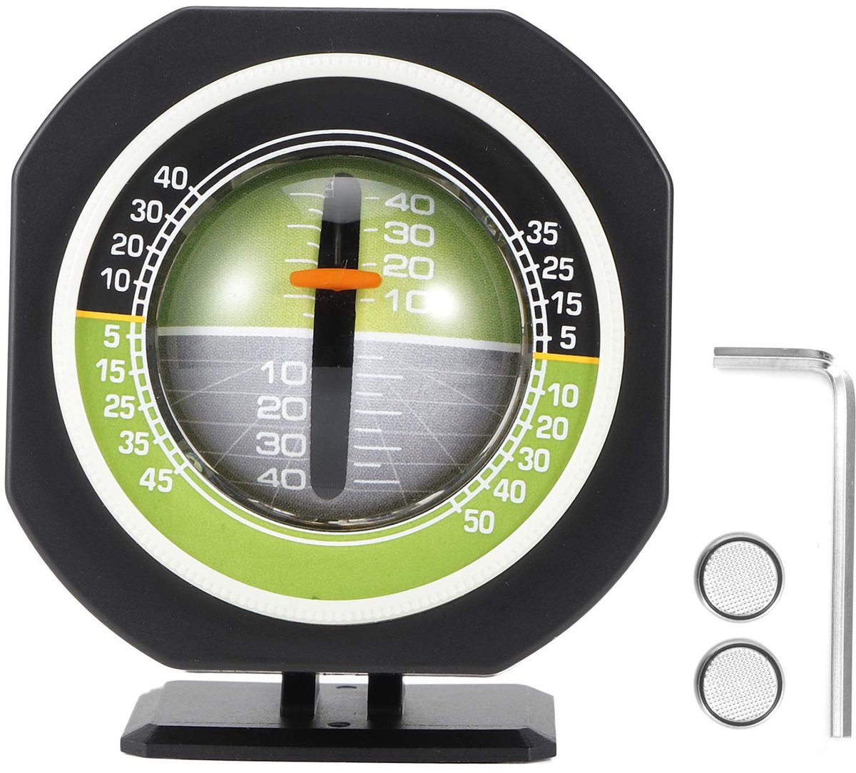 Dailygoods - Dailygoody - Auto Hellingmeter Niveau - Verstelbare Kijkhoek Gradiënt Balancer - Populaire Kleur - Geschikt voor Vrachtwagen, RV, Trailer en Boot - Ve...