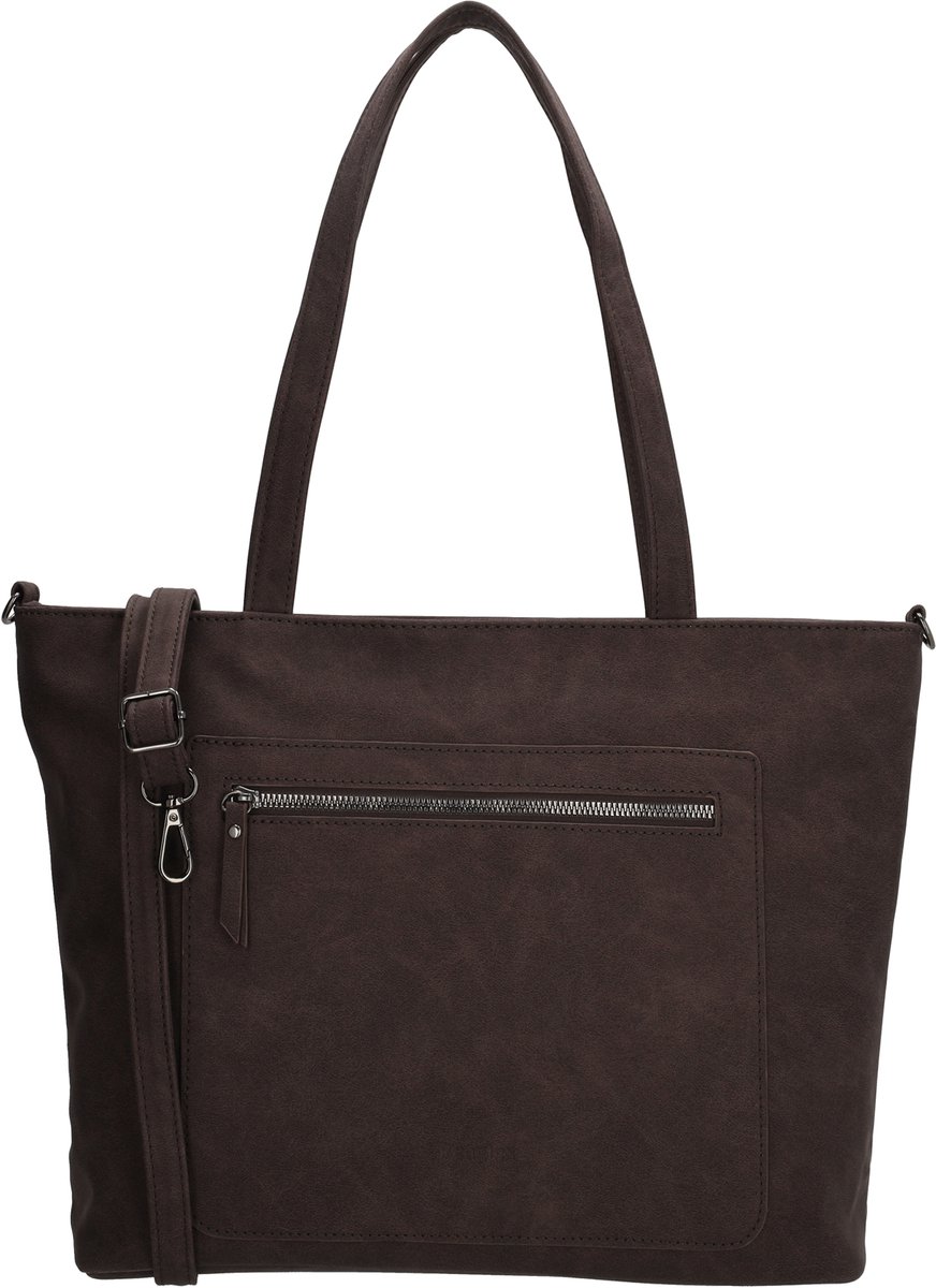 Beagles Cambrils Schoudertas - Shopper - Dames - Praktisch - Schouderband - Tote Bag - Dames Tas - Donkerbruin
