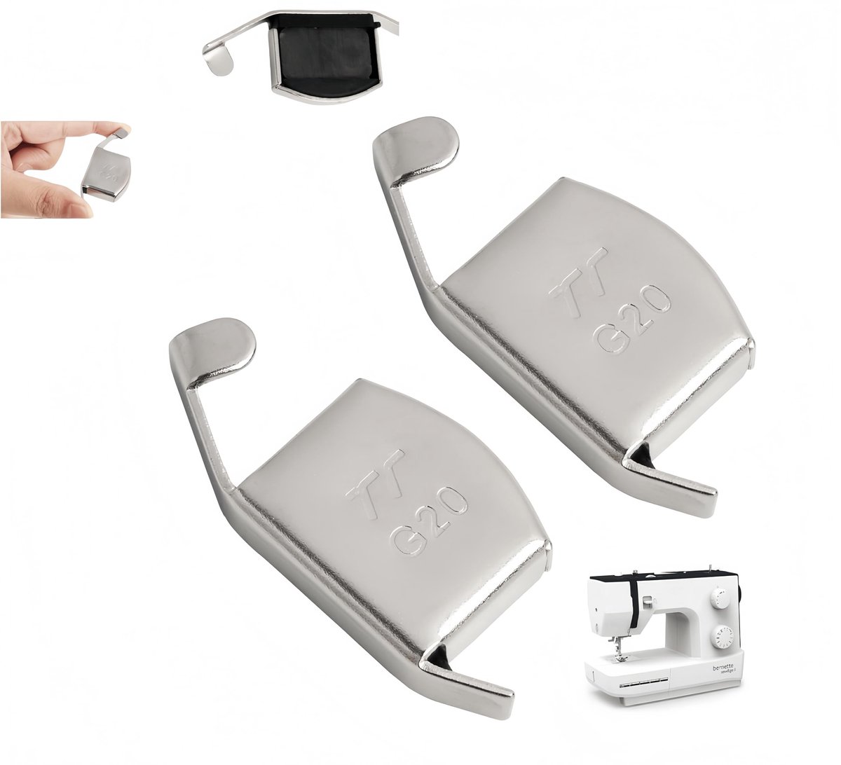 Dailygoods - Set van 2 Magnetische Naadgeleiders voor Naaimachines