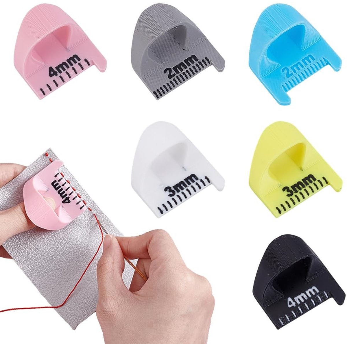 Dailygoods - Set van 6 Vinger Naaien Patroonmeters
