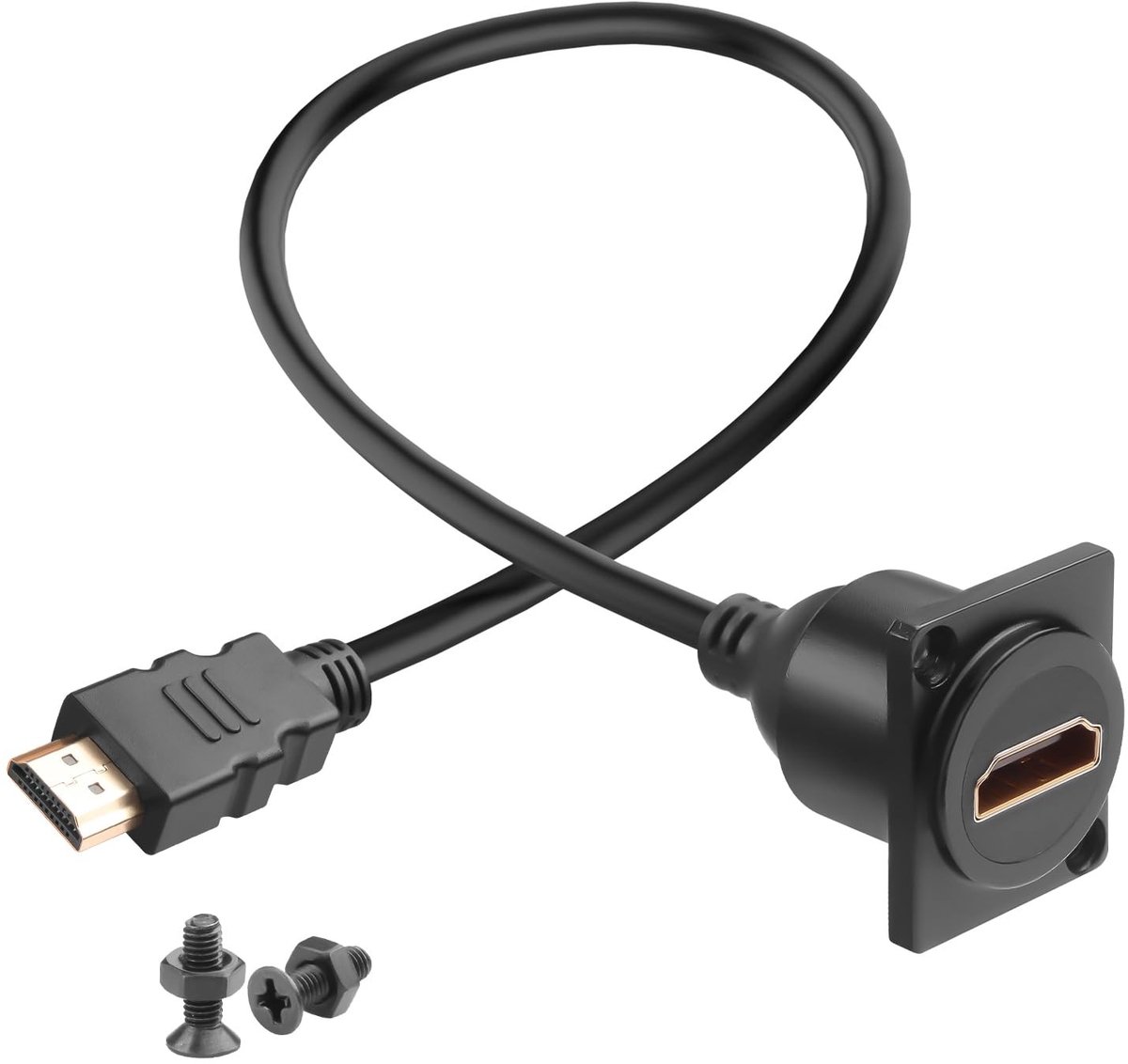 Dailygoods - HDMI 2.0 Paneelmontage Adapter voor 4K Verbinding