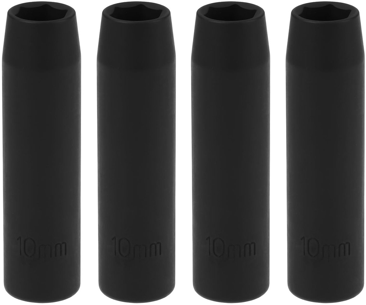 Dailygoods - 4x Diepe Impact Socket 10mm voor Auto en Thuisgebruik