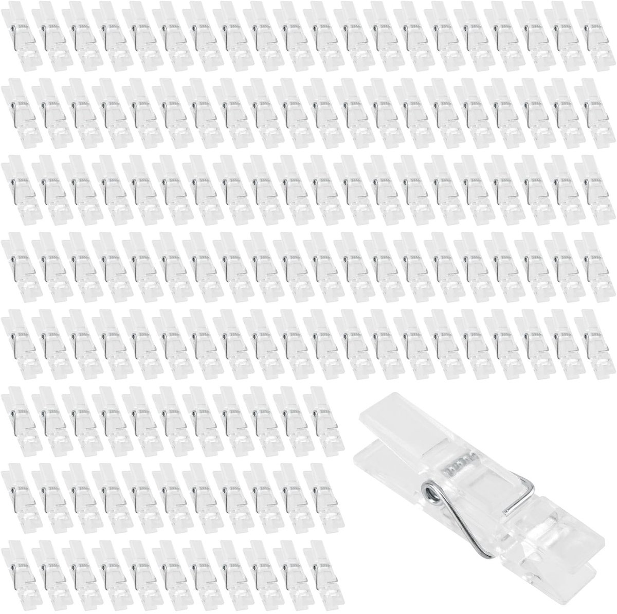 Dailygoods - 300 Stuks Mini Wasknijpers van Kunststof voor Knutselen