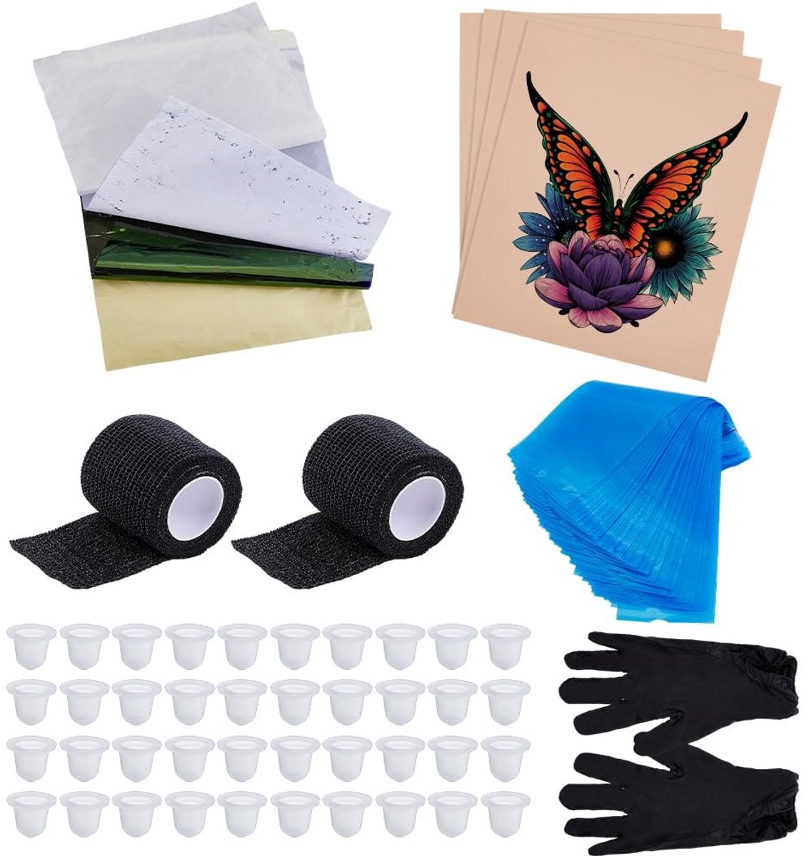 Dailygoods - Tattoo Gereedschapsset voor Beginners met Oefenhuid