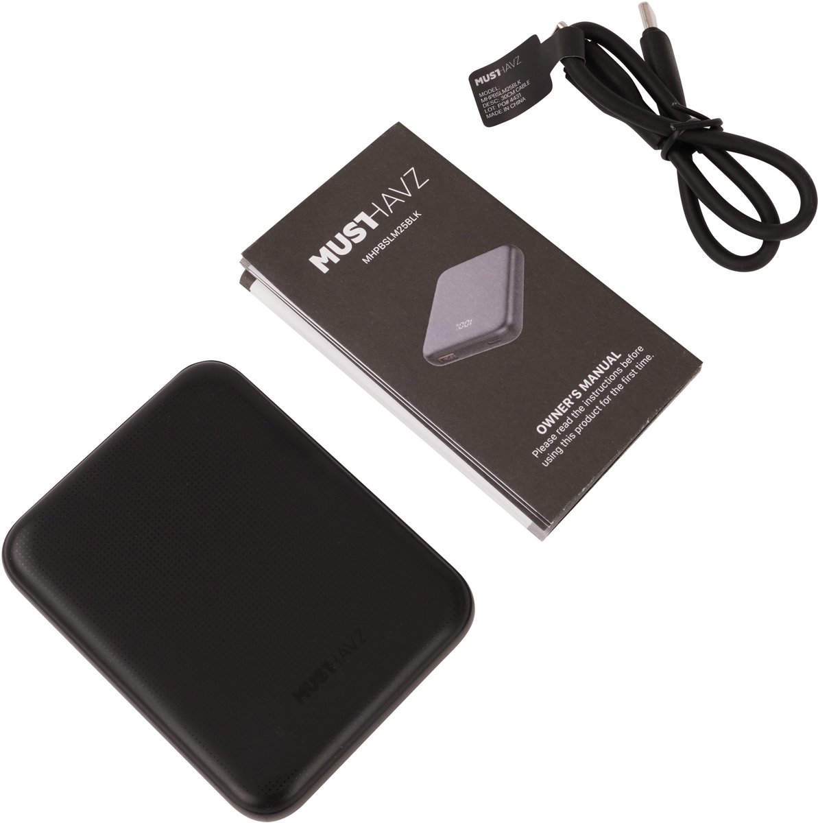 Musthavz Slim2 Powerbank 5.000 mAh – Zwart – 20W Snelladen – Compacte Portable Charger – foto 5