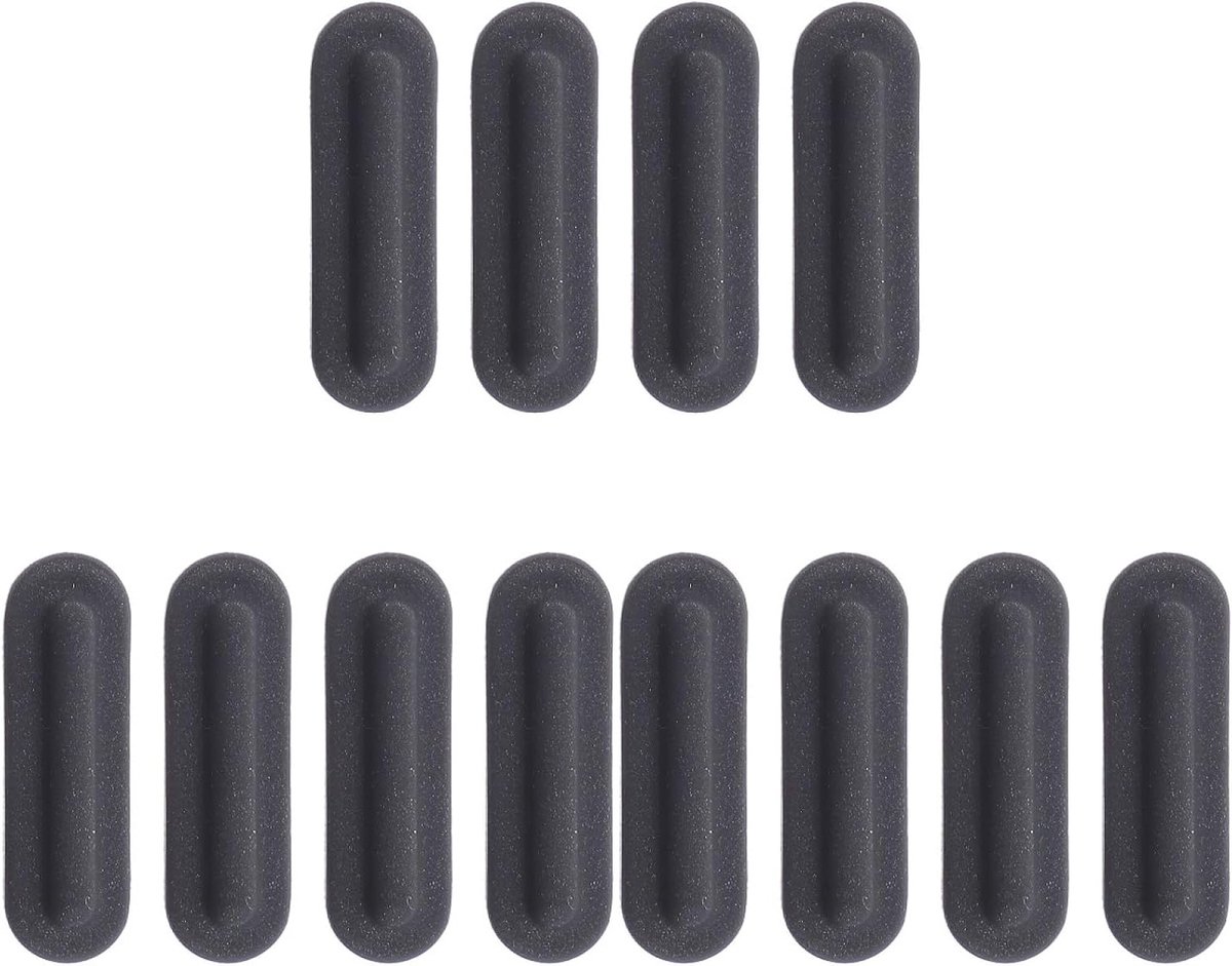 12 Stuks Rubber Pads voor Laptop en Computer, Antislip Voetjes, Bescherming en Stabiliteit