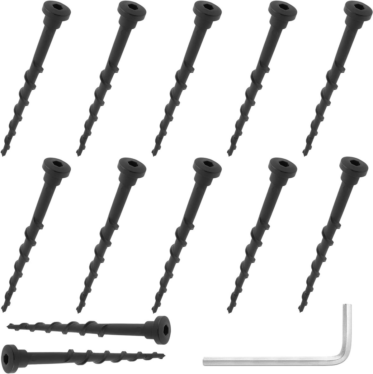 12 Stuks Grondschroeven van 14 cm voor Robotmaaiers, Oplaadstations en Tentbevestiging - Ideaal voor Tuin en Vloer