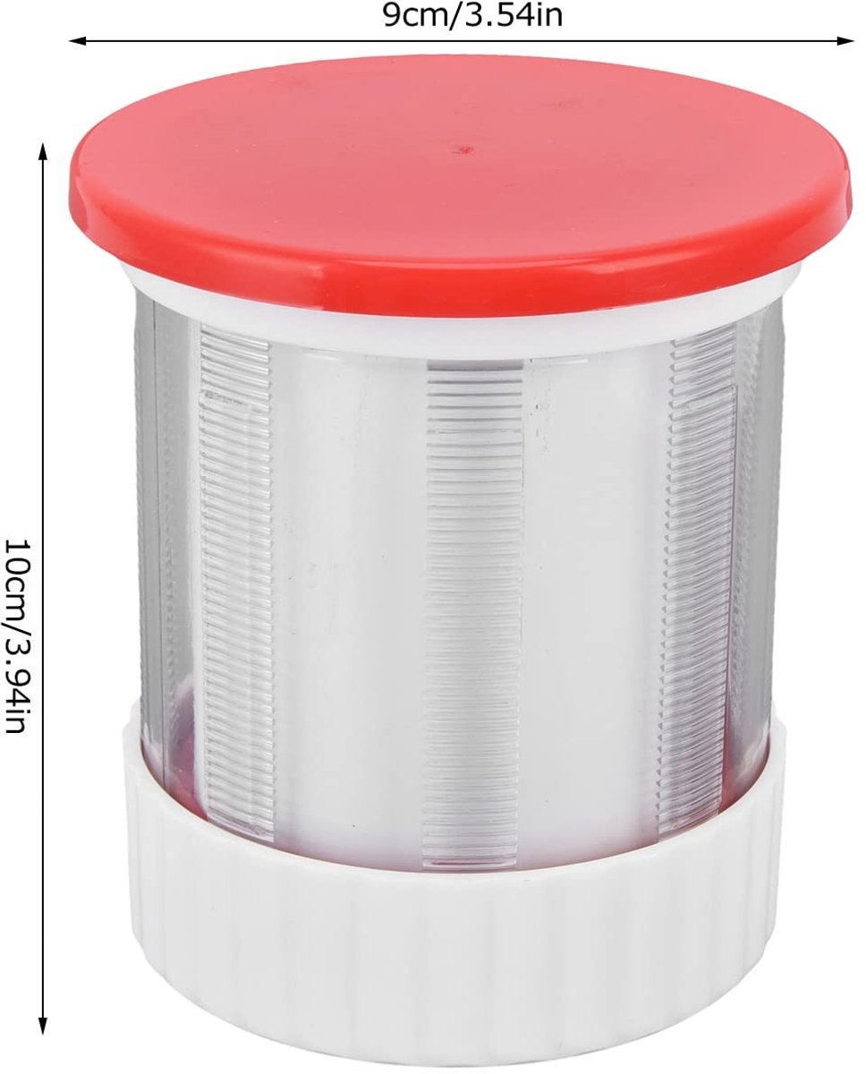 Cosensi - Dailygoods - Dailygoody - Boterrasp - Professionele kaasrasp - Multifunctioneel ontwerp - Rood en wit - Vaatwasserbestendig - Ideaal voor de keuken - 210 g