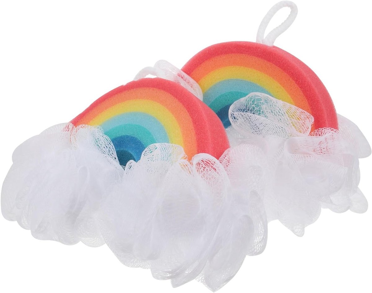 2 Stuks Peeling Bad Sponsen, Super Zachte Herbruikbare Spons voor Huidverzorging, Ideaal voor Volwassenen en Kinderen