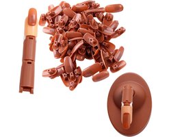 Mipcase Manicure Hand Model Set 102 Stuks Herbruikbare Nagelplaten Oefengereedschap voor Nail Art