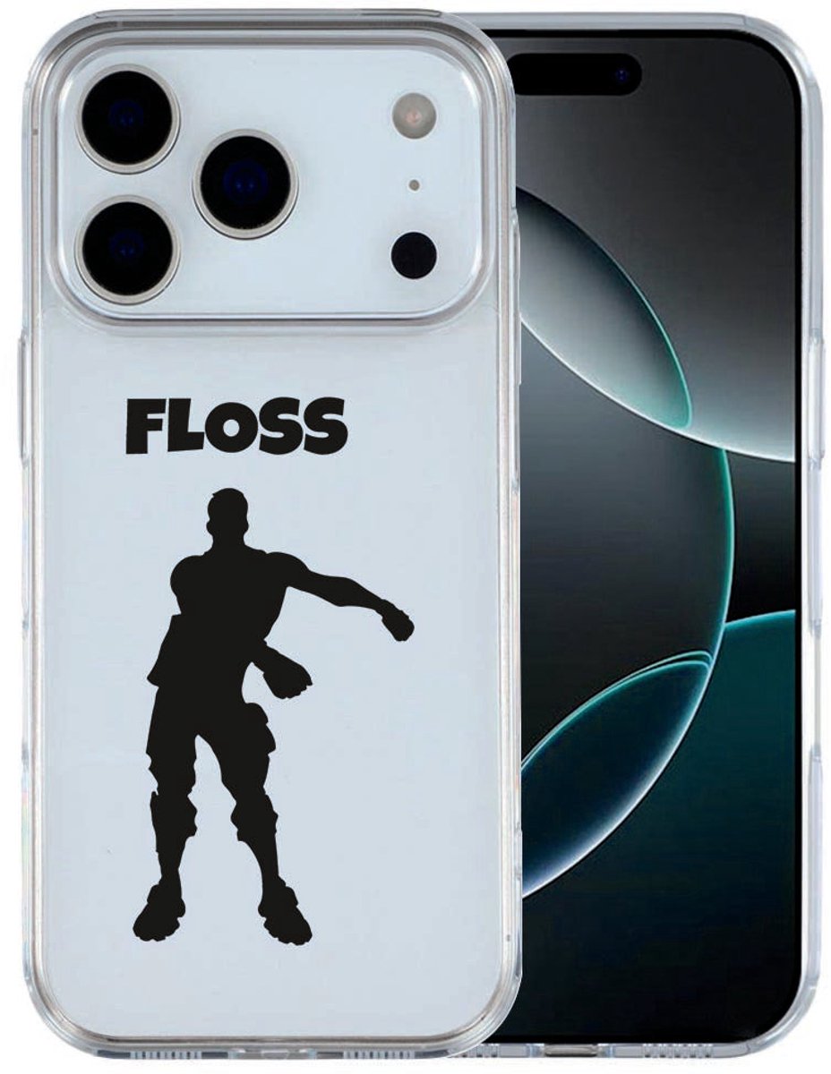 iPhone 17 Pro Max Hoesje Floss – Speels TPU Cover met Game Dance Print