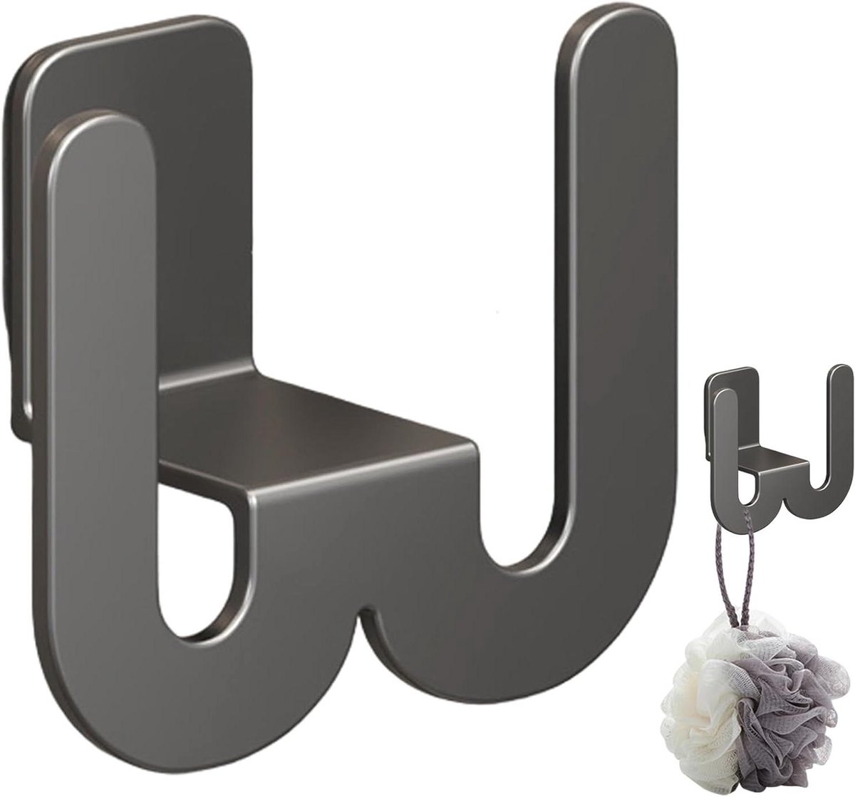 Schoenenrek Wandmontage - Slipper Houder - Ruimte Besparen - Zelfklevend - 73 x 97 cm - Grijs